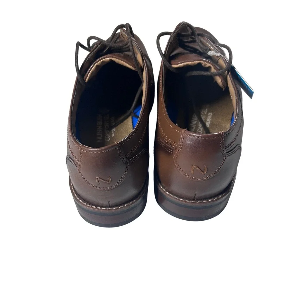 Nunn Bush Mens Brown Leather Cap Toe Oxford Dress‎ Shoes Size 9 1/2 Wide NWOB